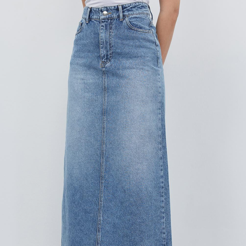 Denim Skirt Light Blue