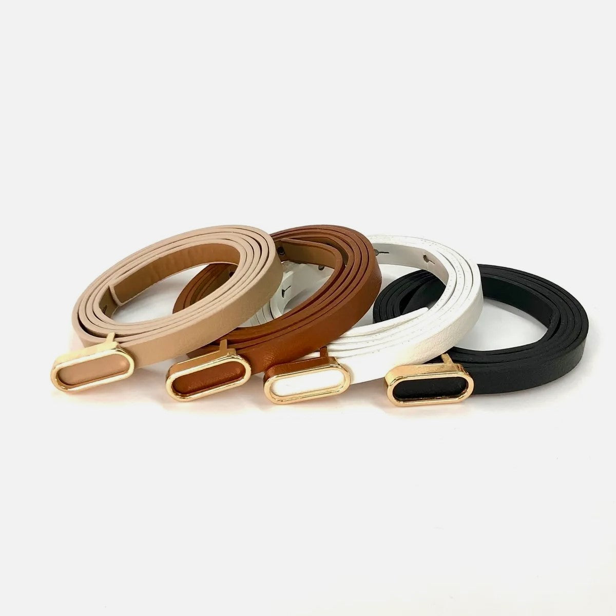 Thin belt with small buckle